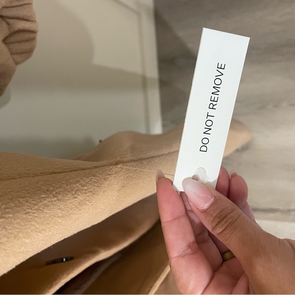 NWT For Love And Lemons Sadie Fleece Coat Long Tan Brown Fall - Picture 9 of 16